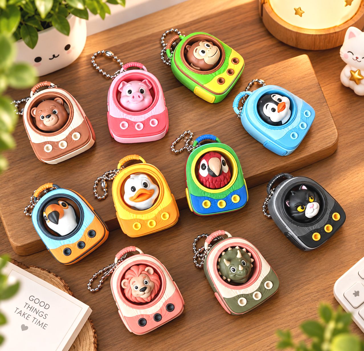 Móc Khóa Ba Lô Hình Con Vật
